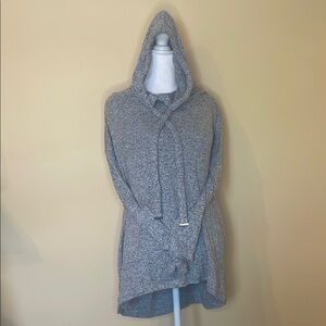 Cupio Gray Hooded Sweatshirt Relaxed Style